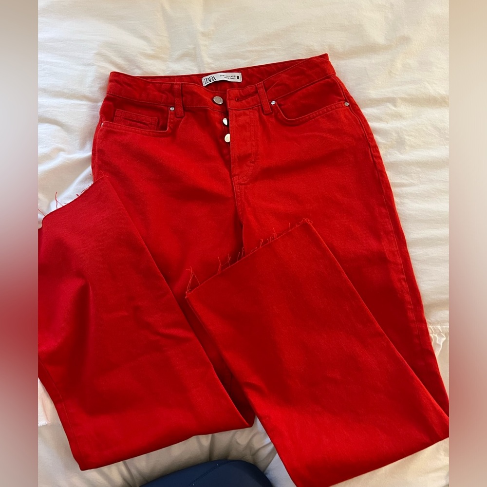 Zara Red Jean